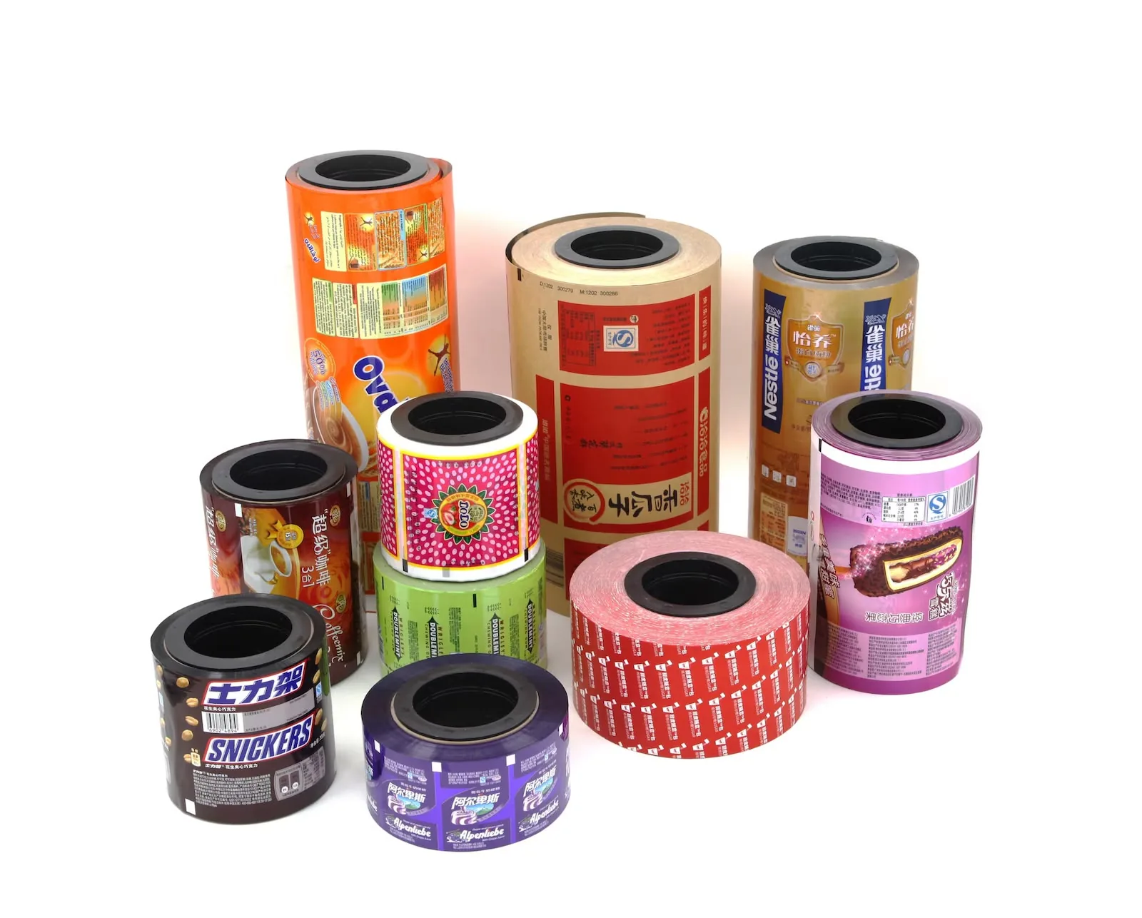 Rolls of BOPP film, plain and printed, photo 1 of 4